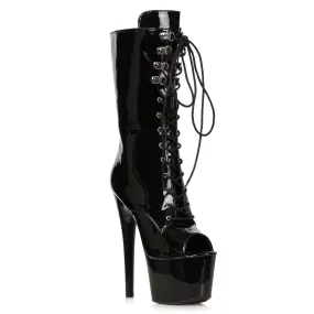 709-TORI 7" Heel Peep-Toe Ankle Boot