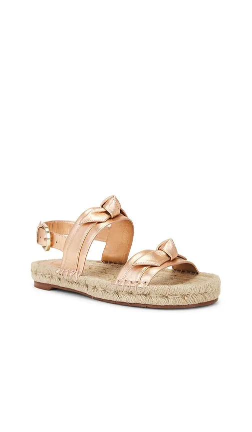 Alexandre Birman Clarita Espadrille Sandal in Metallic Copper
