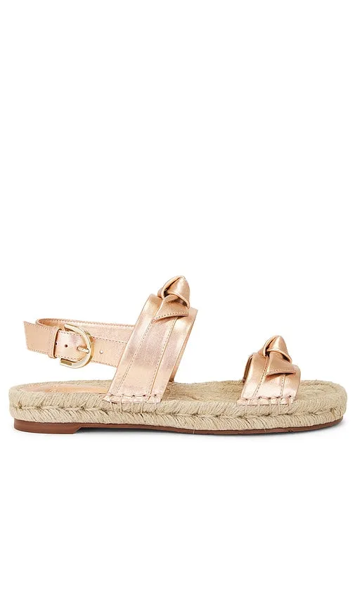 Alexandre Birman Clarita Espadrille Sandal in Metallic Copper