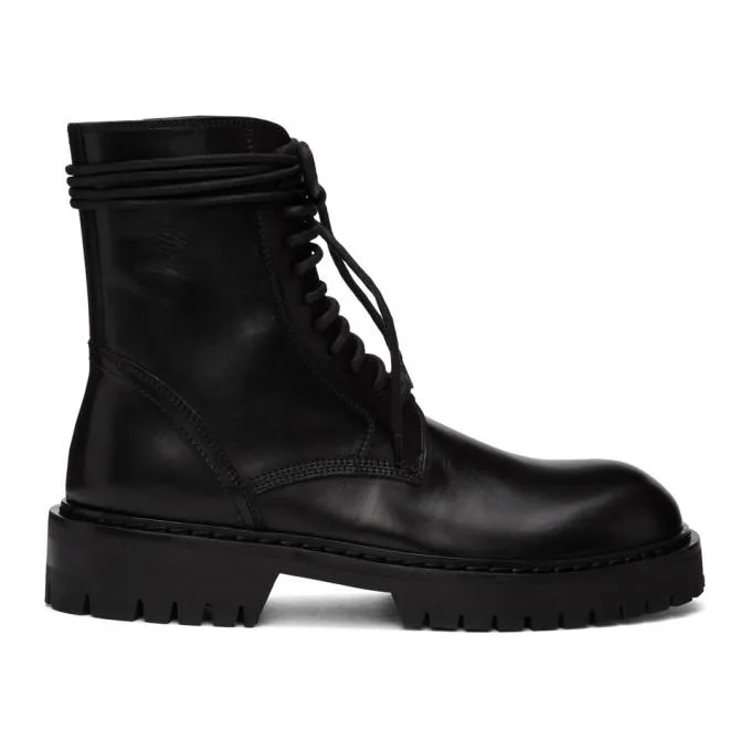 Ann Demeulemeester Black Calfskin Boots