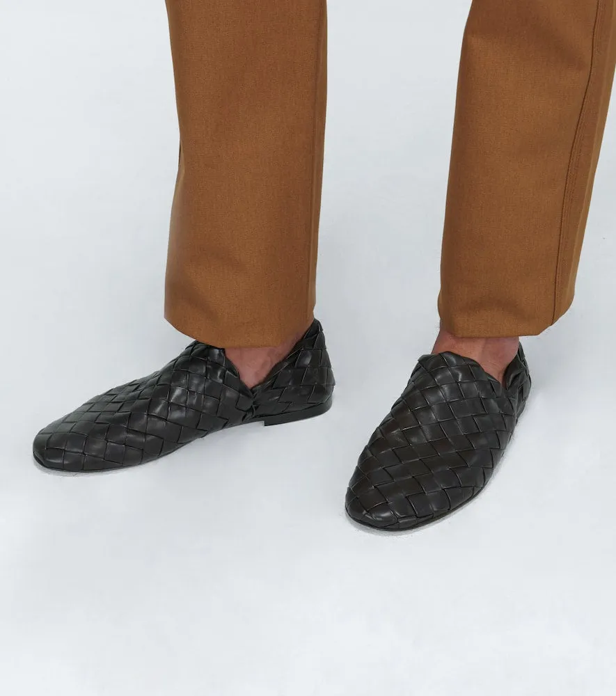 Bottega Veneta Intreccio leather slippers