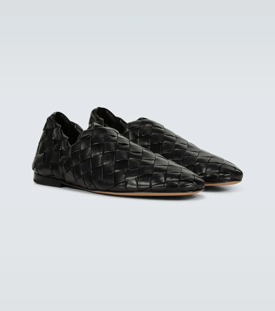 Bottega Veneta Intreccio leather slippers