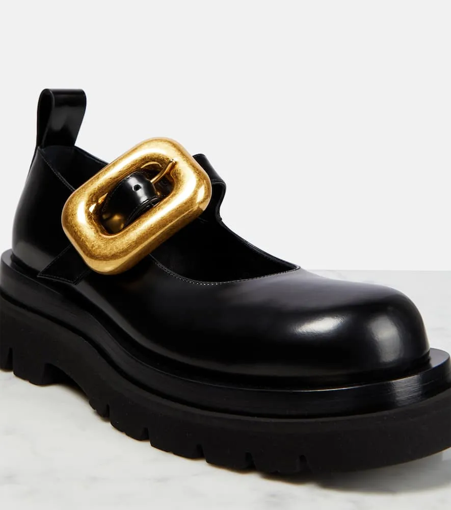 Bottega Veneta Mary Jane leather flats