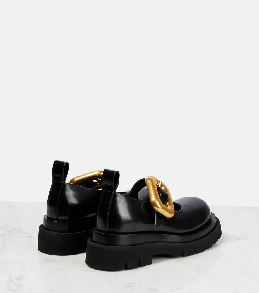 Bottega Veneta Mary Jane leather flats