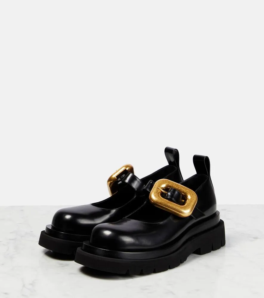 Bottega Veneta Mary Jane leather flats