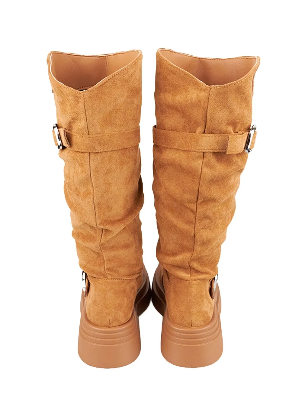 Buckle Platform Long Boots CO426