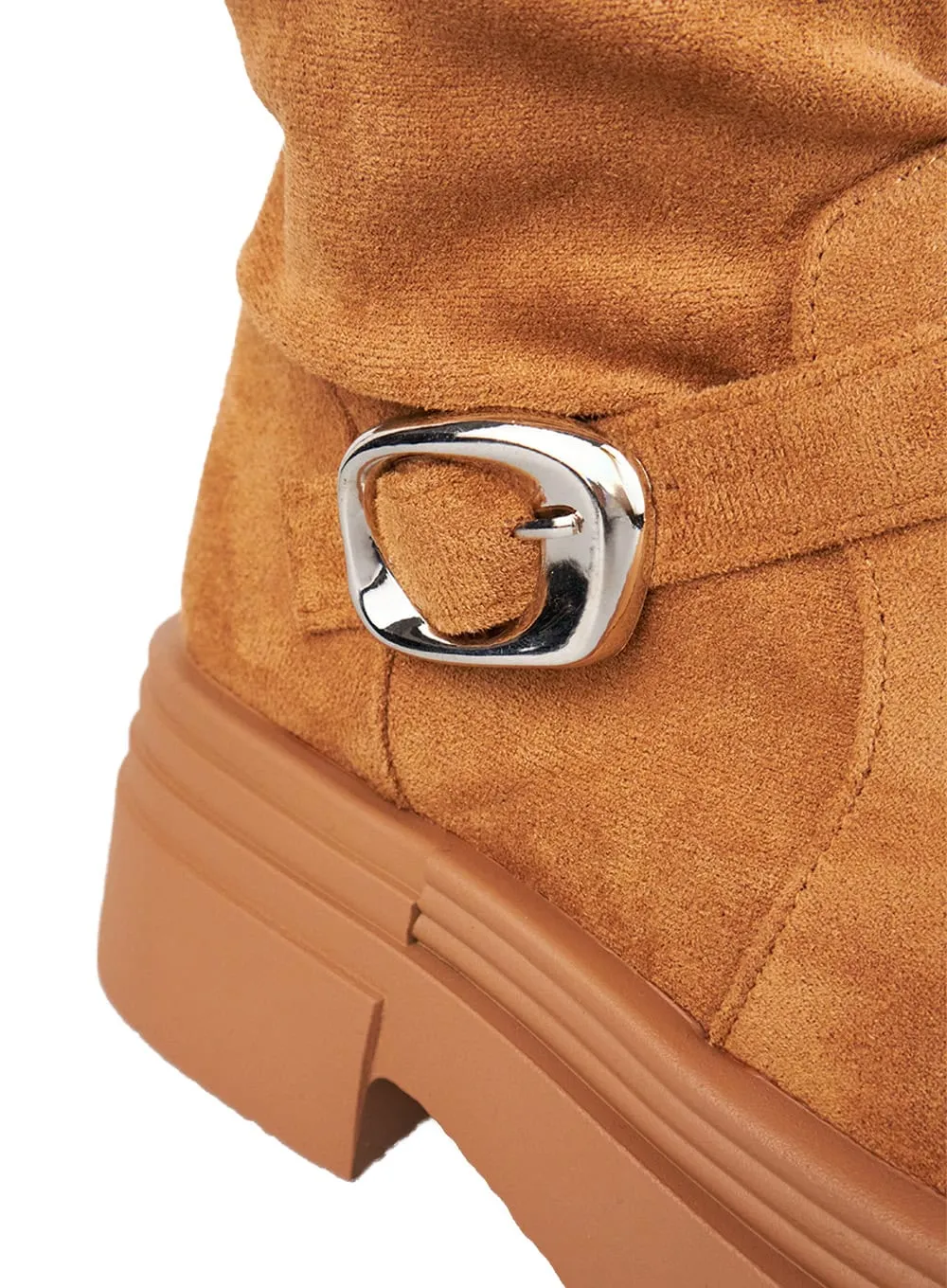 Buckle Platform Long Boots CO426