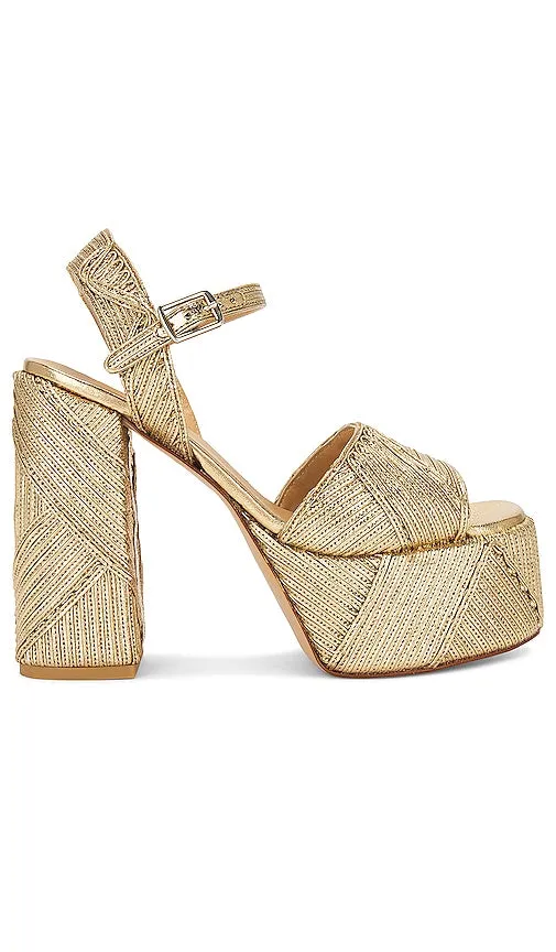 Castaner Florita Sandal in Metallic Gold