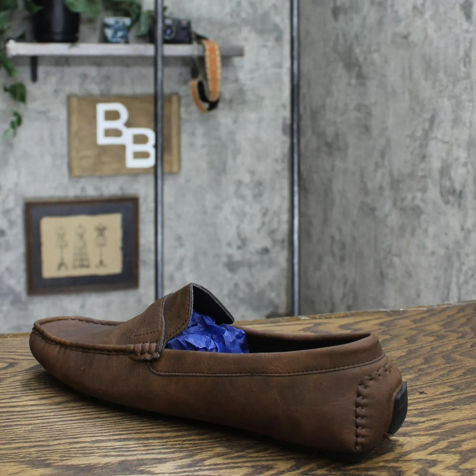 Gallery Seven Men's Casual Driving Loafers Luggage Brown 13