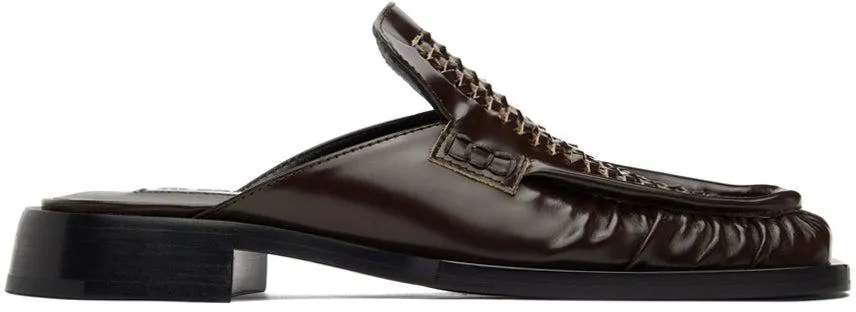 Jil Sander Brown Corsaro Mules
