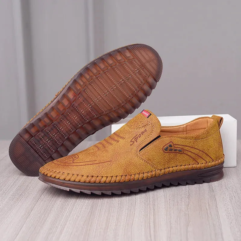 Loafers Leather Men Shoes.