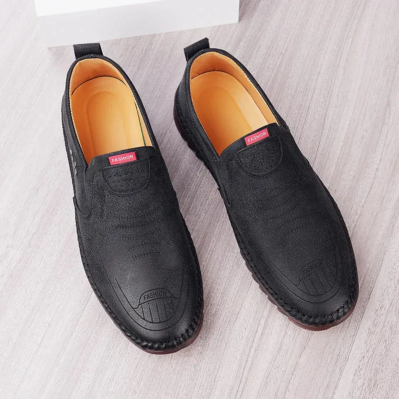 Loafers Leather Men Shoes.