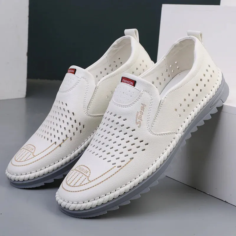 Loafers Leather Men Shoes.