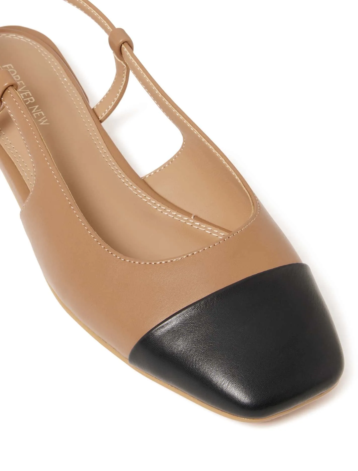 Lorelei Toe Cap Slingback Flat