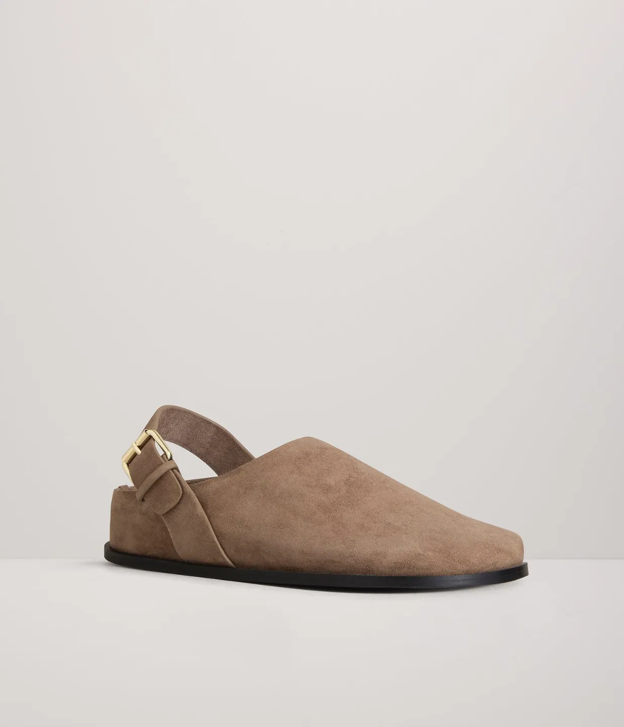 Louis Clog in Caribou Suede