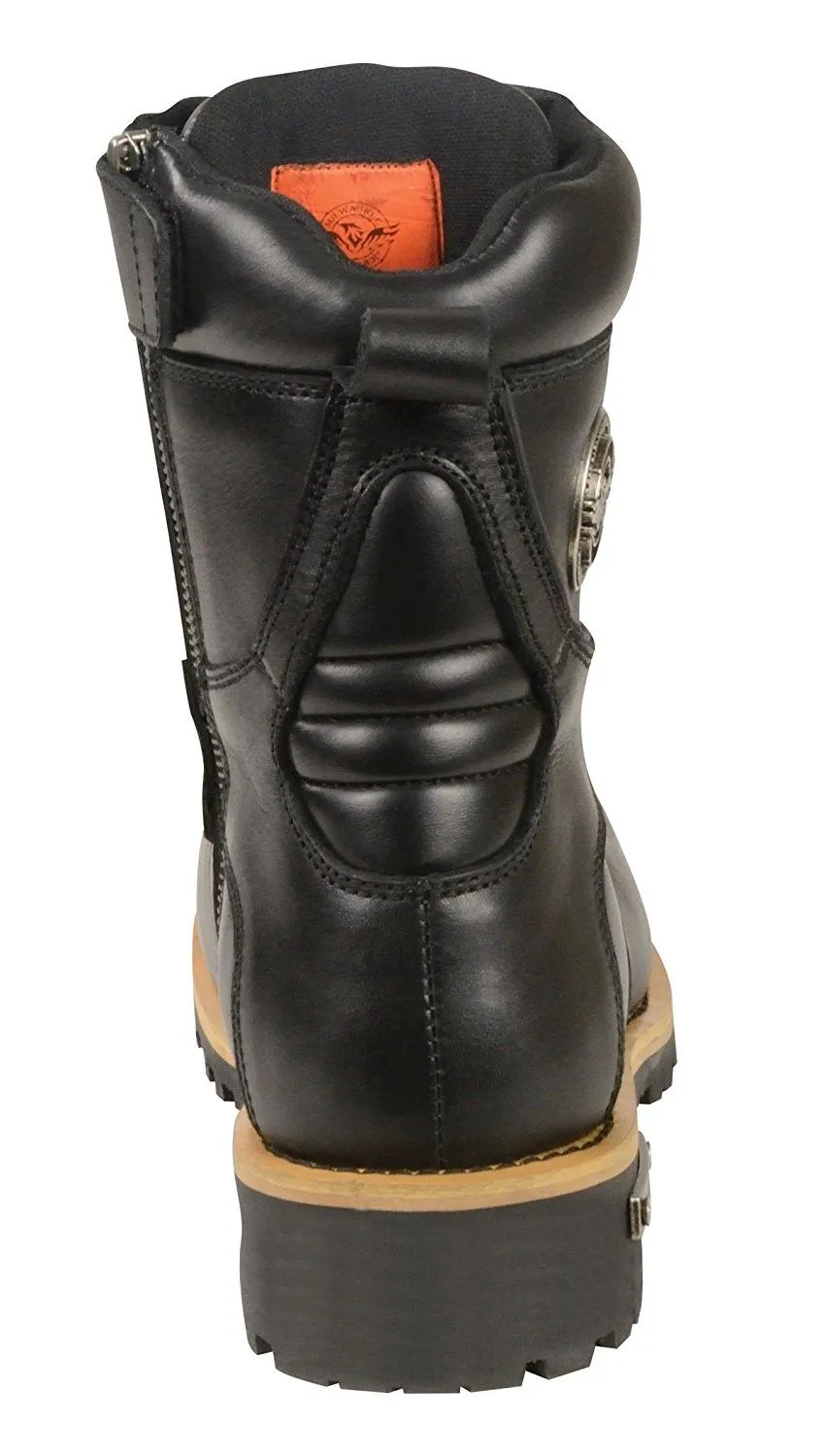 Milwaukee Leather Men's Classic Boots with Side Zip Closure