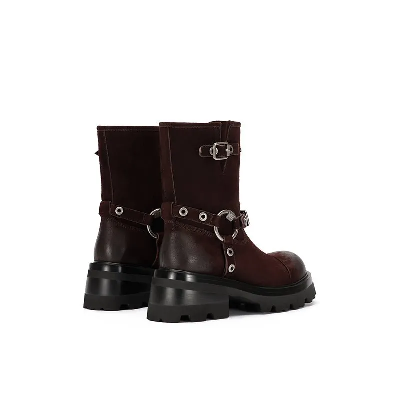 Rebel Knight ankle boots Red