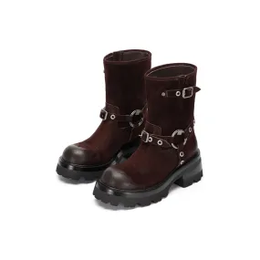 Rebel Knight ankle boots Red