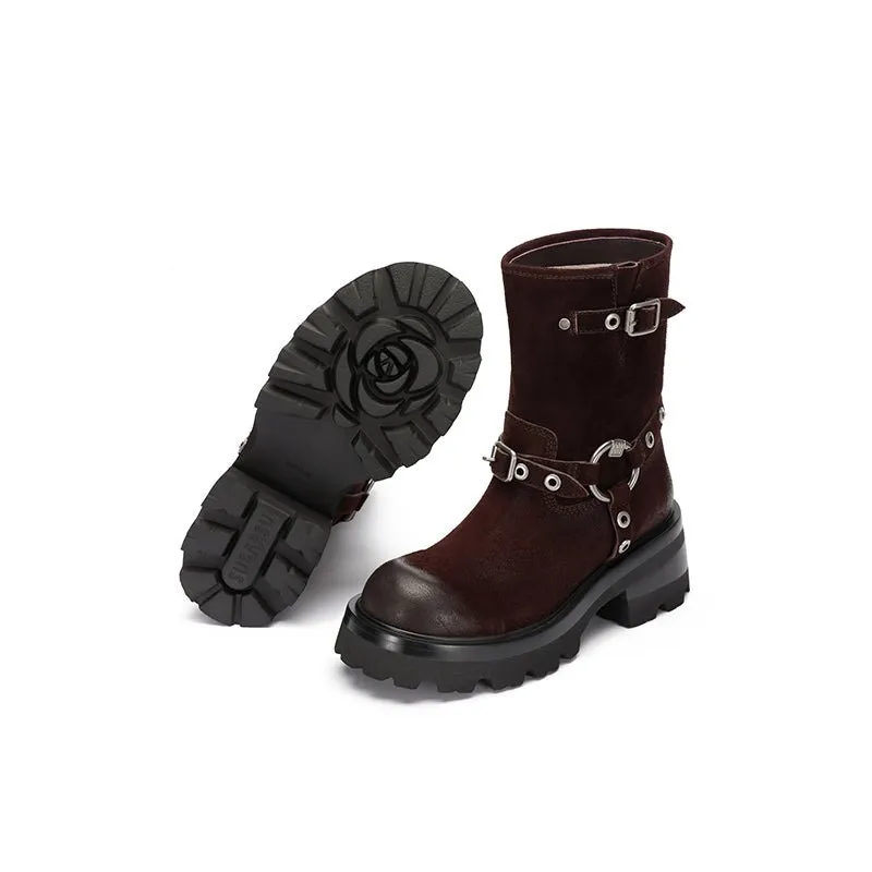 Rebel Knight ankle boots Red