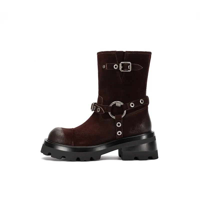 Rebel Knight ankle boots Red