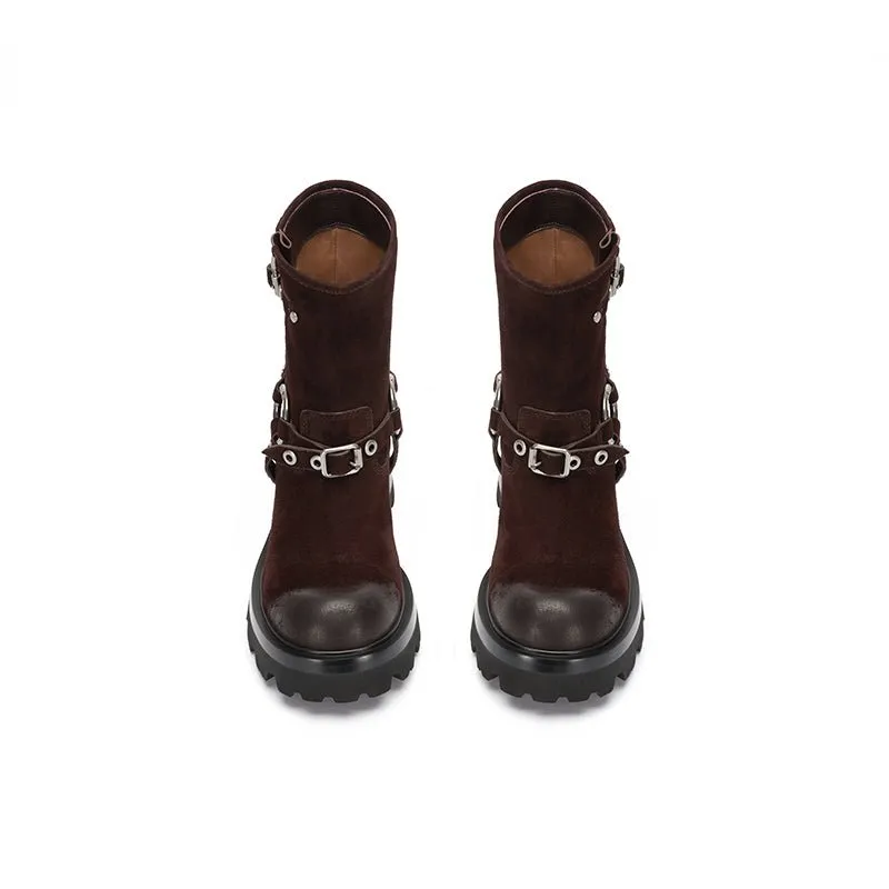 Rebel Knight ankle boots Red