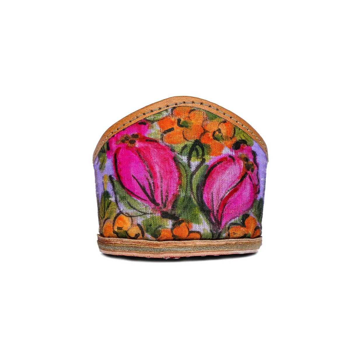 Tulip Garden Women Jutti | Hand Painted & Embroidered | Festive Apt
